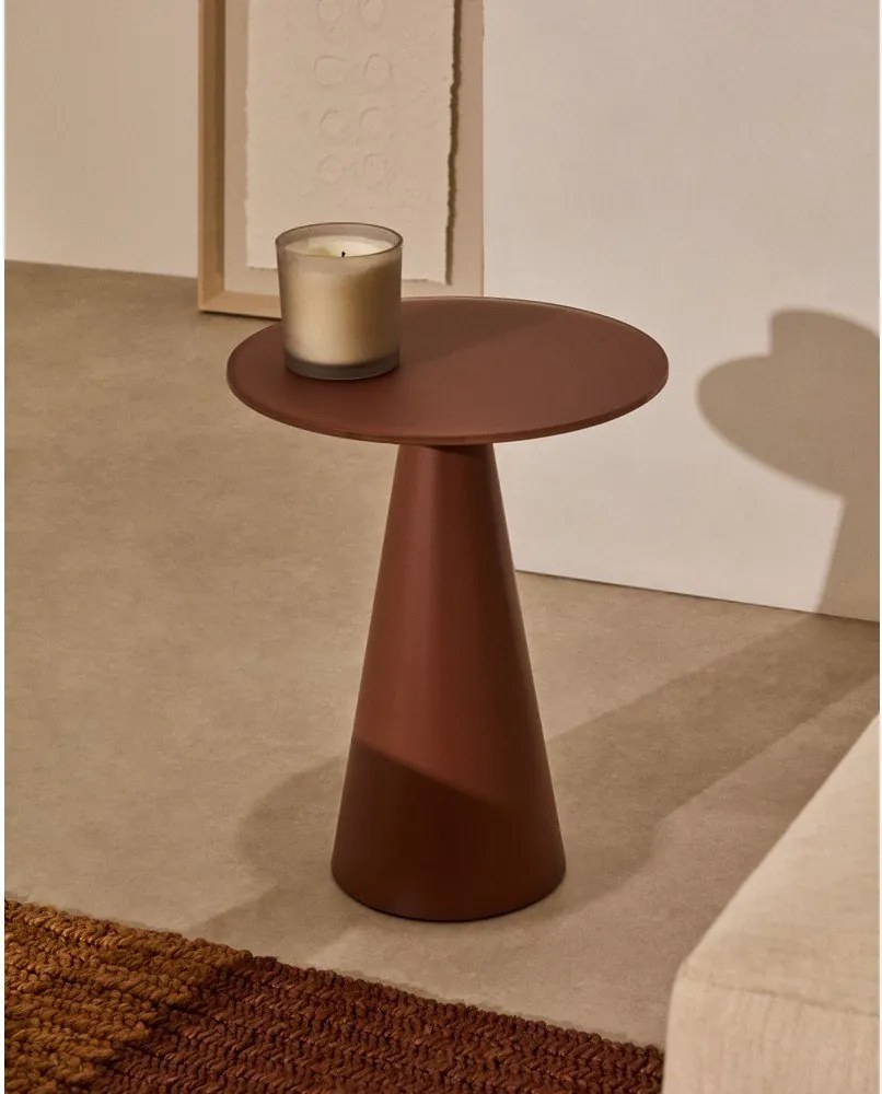 Kerek tárolóasztal üveg asztallappal ø 35 cm Wilshire – Kave Home