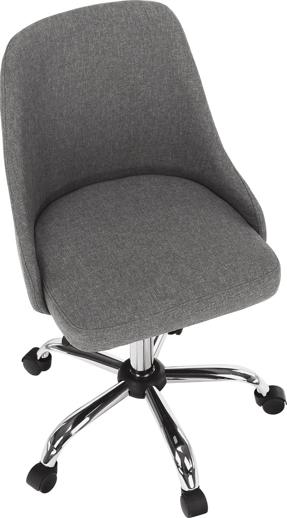 Irodai szék, szürke/króm, EDIZ