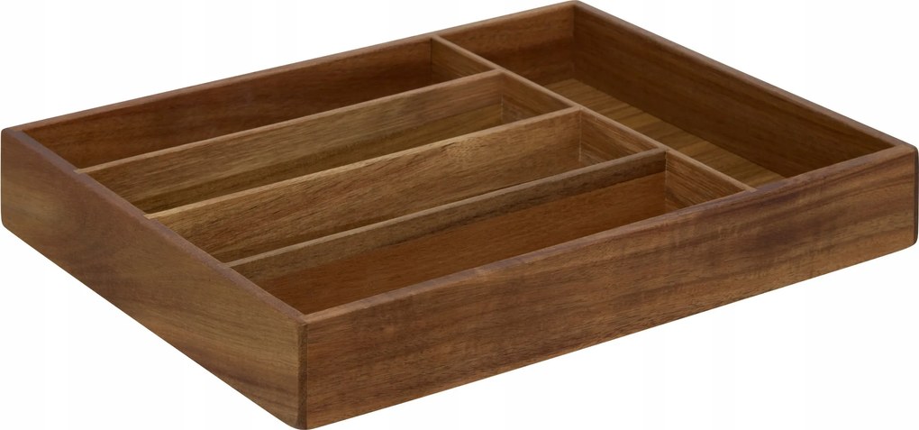 Fa Evőeszköztartó Akácfából 26X35X5 CM