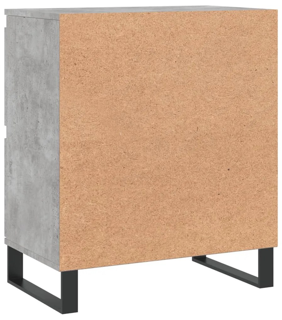 betonszürke szerelt fa tálalószekrény 60 x 35 x 70 cm