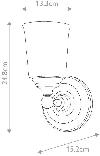 Elstead FE-HUGOLAKE1BATH - LED Fürdőszobai lámpa HUGOLAKE 1xG9/3W/230V IP44