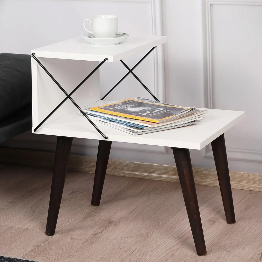 Éjjeliszekrény Cross Fehér