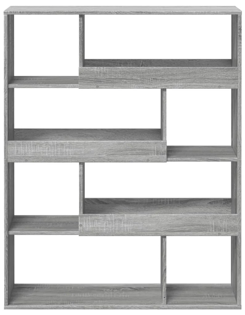 szürke sonoma színű szerelt fa térelválasztó 100x33x125,5 cm