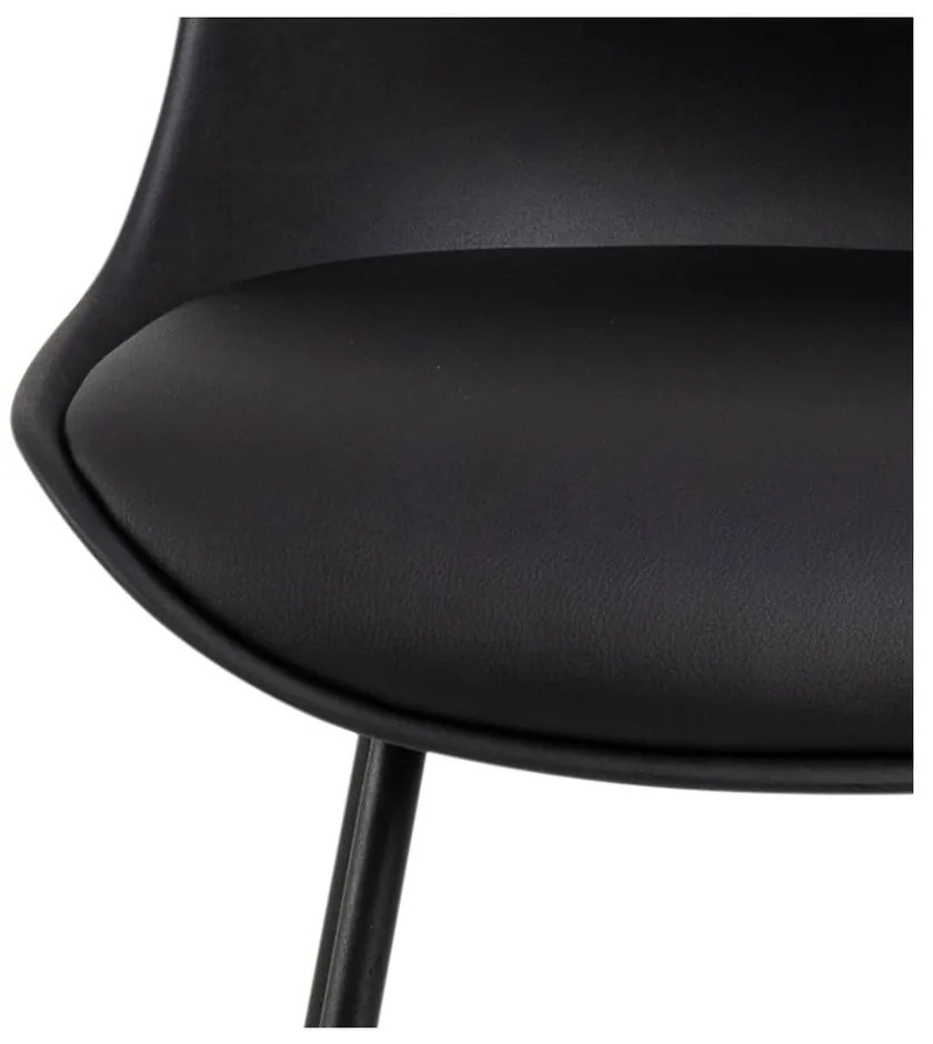 Fekete bárszék (ülésmagasság 76 cm) Tina – Actona