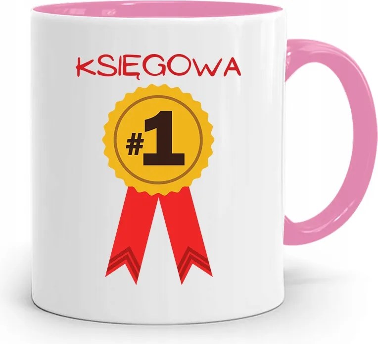 Rózsaszín Bögre Ajándék Könyvelőnek, fényképes nyomattal