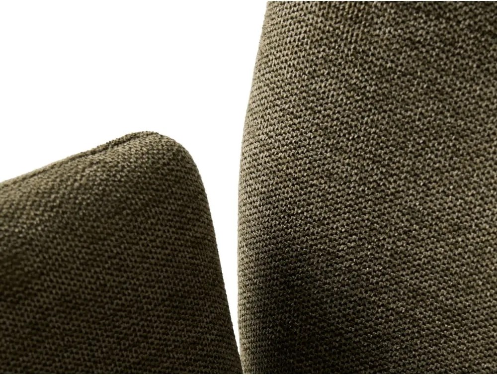 Zöld kárpitozott karfás étkezőfotel Roxana – Unique Furniture