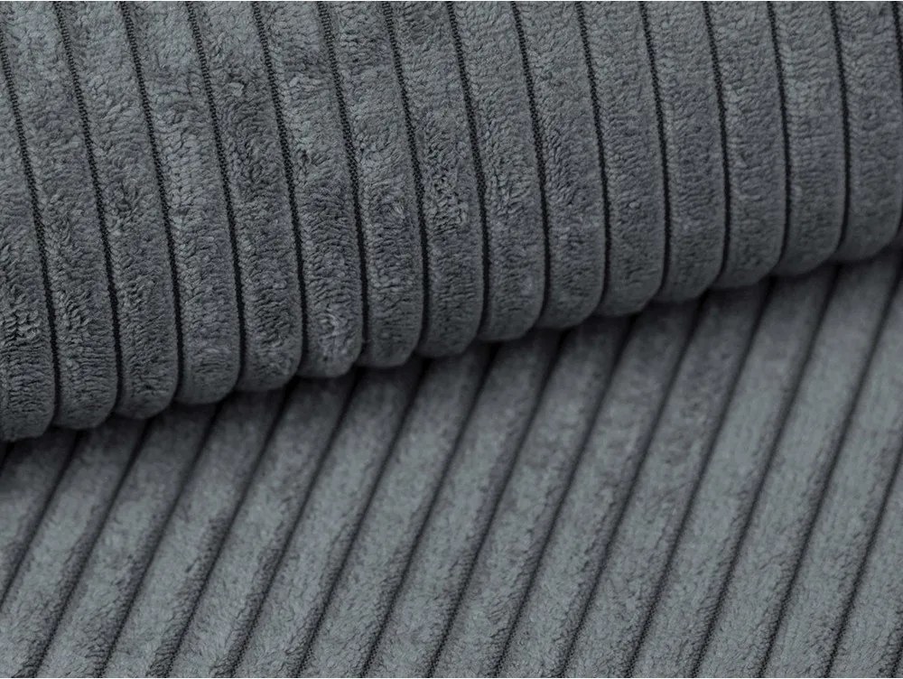 Sötétszürke kordbársony lábtartó Campi – Cosmopolitan Design