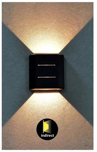 Rabalux 7319 - LED Kültéri fali lámpa LIPPA LED/6W/230V IP54 fekete