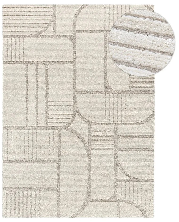 Krémszínű szőnyeg 80x150 cm Snowy – Universal