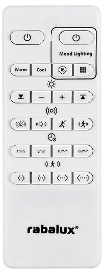 Rabalux - RGB LED fényerőszabályozható mennyezeti lámpa érzékelővel LED/28W/230V + távirányító