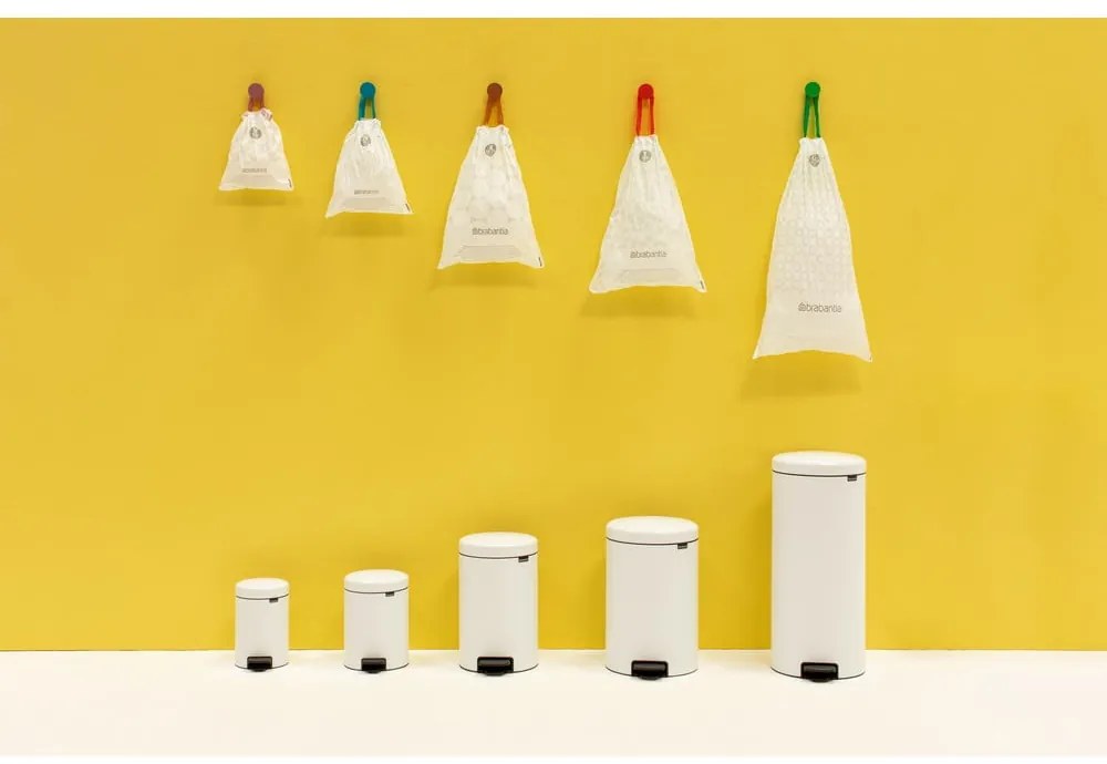 Fehér acél pedálos szemetes 30 l NewIcon – Brabantia