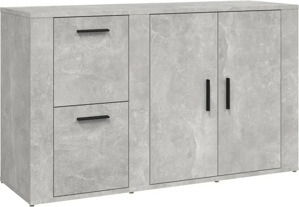 vidaXL betonszürke szerelt fa tálalószekrény 100x33x59,5 cm