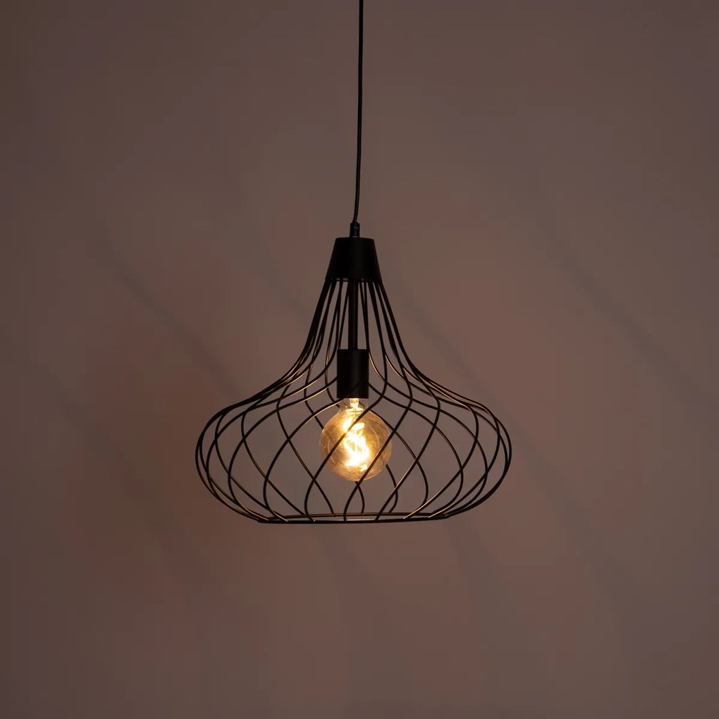 Moderne hanglamp zwart - Iggy