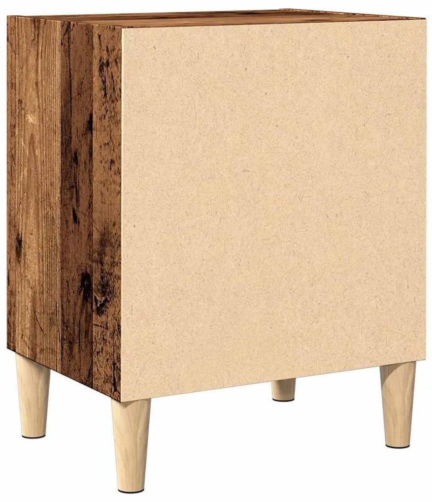 éjjeliszekrények 2 db Régi fa 40x30x50 cm Gépesített fa