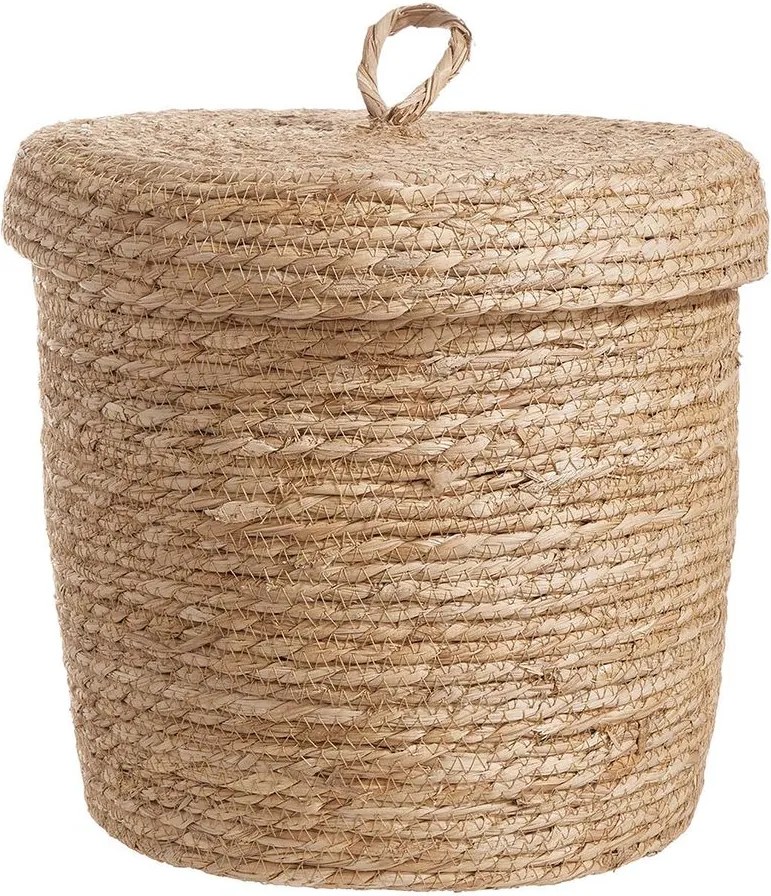 RUSH ROPE tengerifű kosár fedéllel Ø 30 cm