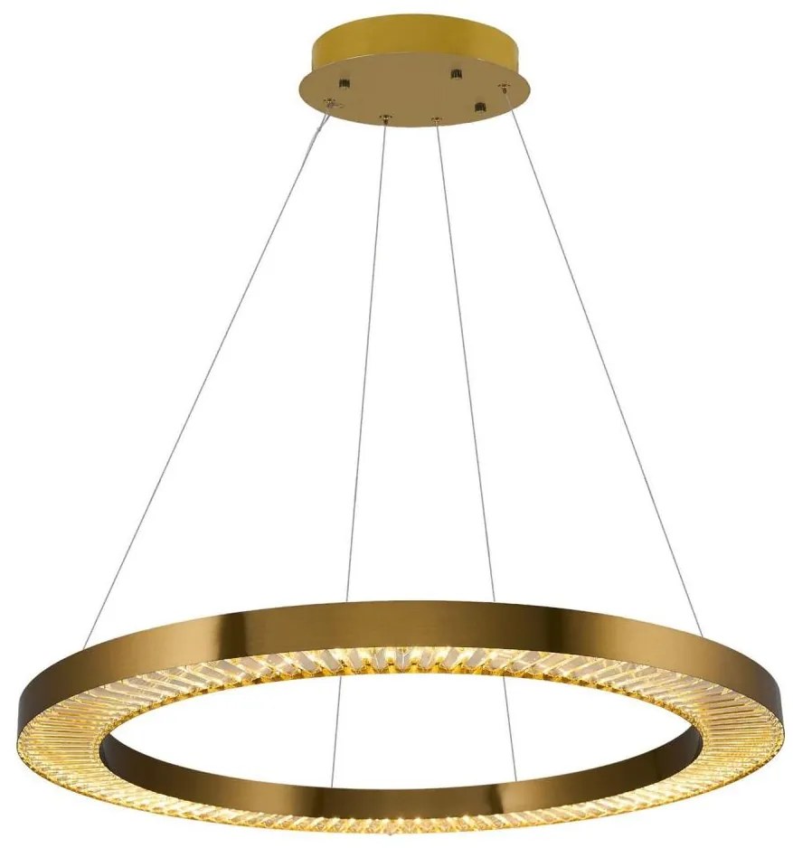 JESI LED csillár kábelen — 90 W, 230 V, 3000 K, átmérő 100 cm, bronz