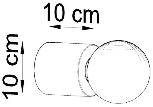 Sollux SL.0673 - Fali lámpa SALGADO 1xE27/60W/230V fa