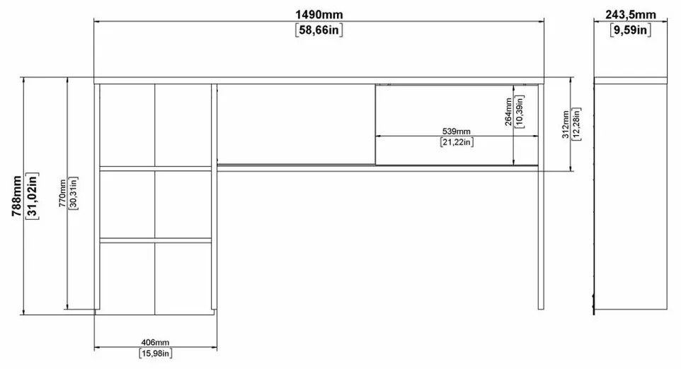 Felix LUX íróasztal, jackson hikorifa