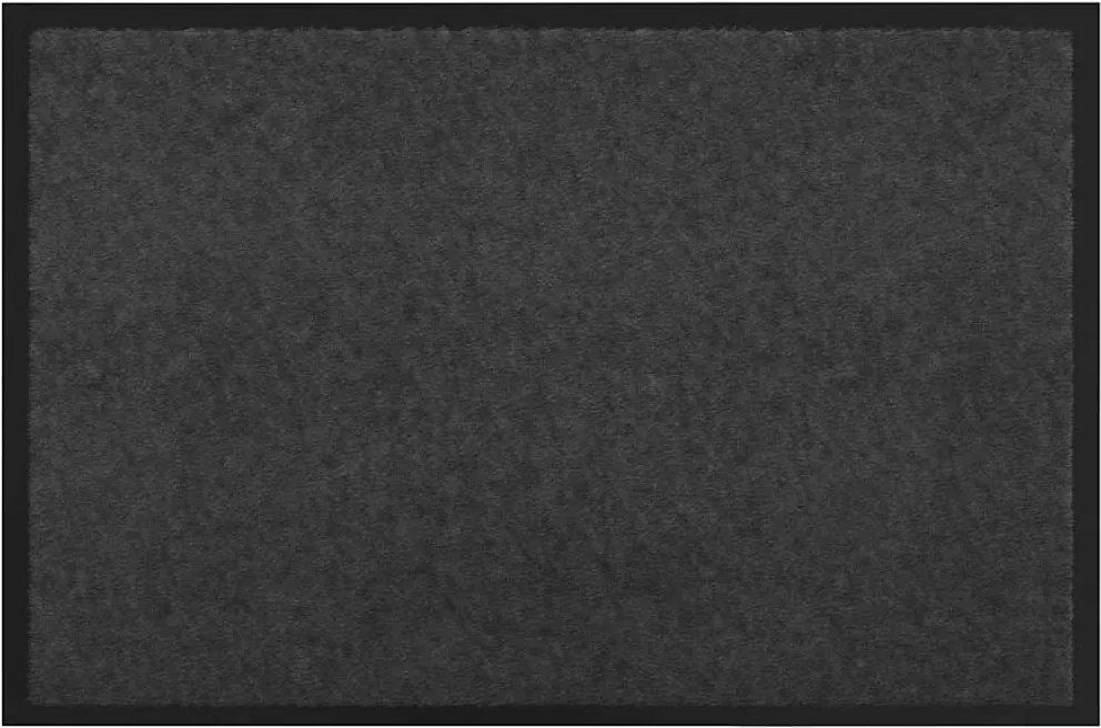 vidaXL Ajtószőnyeg Antracit 60 x 40 x 1.2 cm Mackófleece