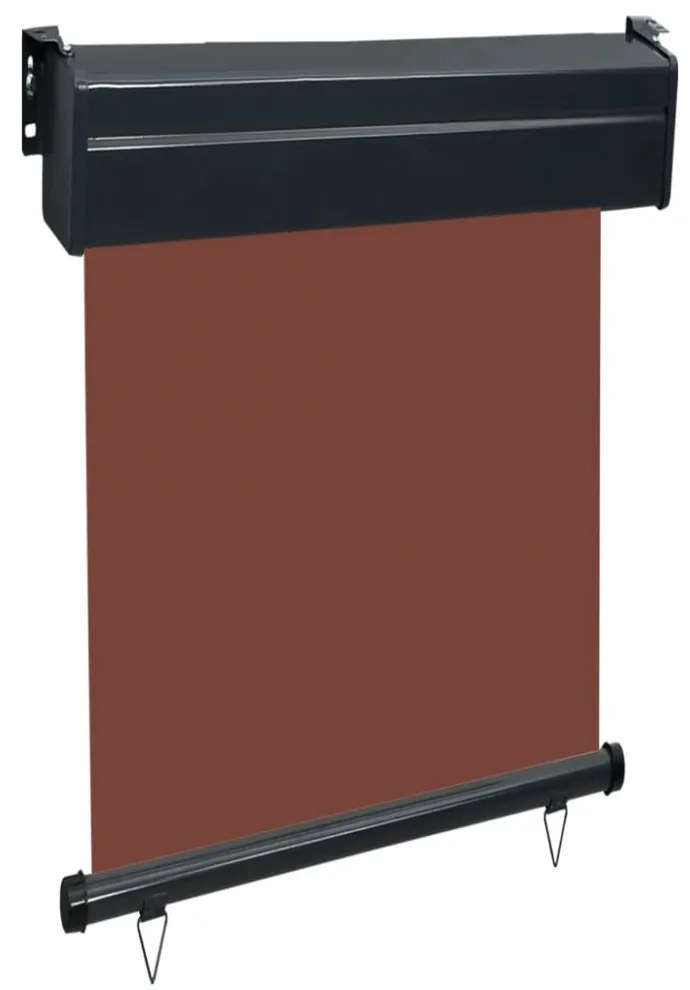 barna oldalsó terasznapellenző 65 x 250 cm