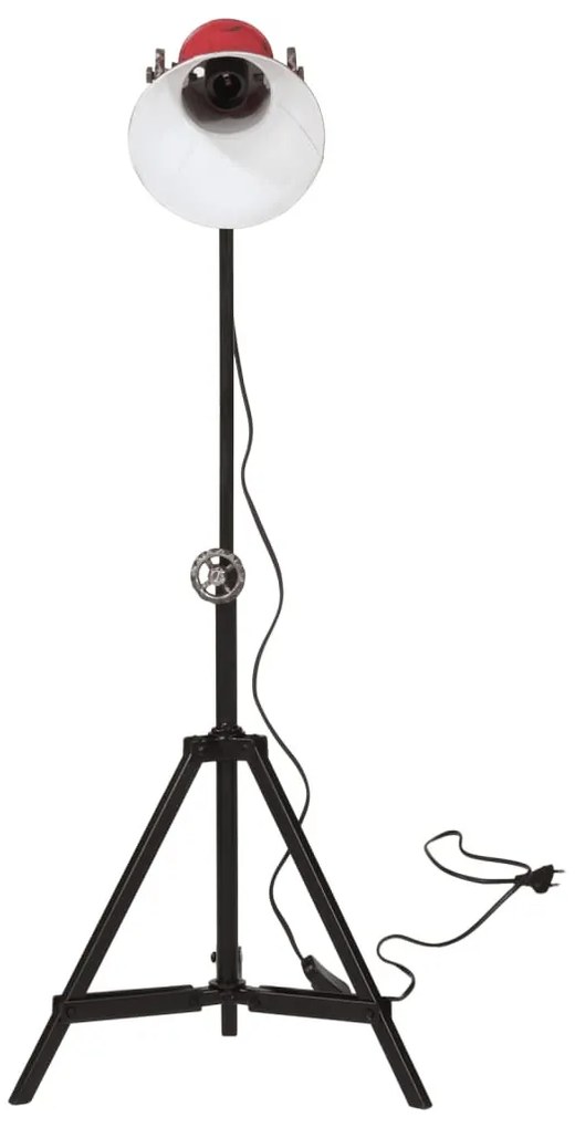 kopott piros állólámpa 25 W 35x35x65/95 cm E27