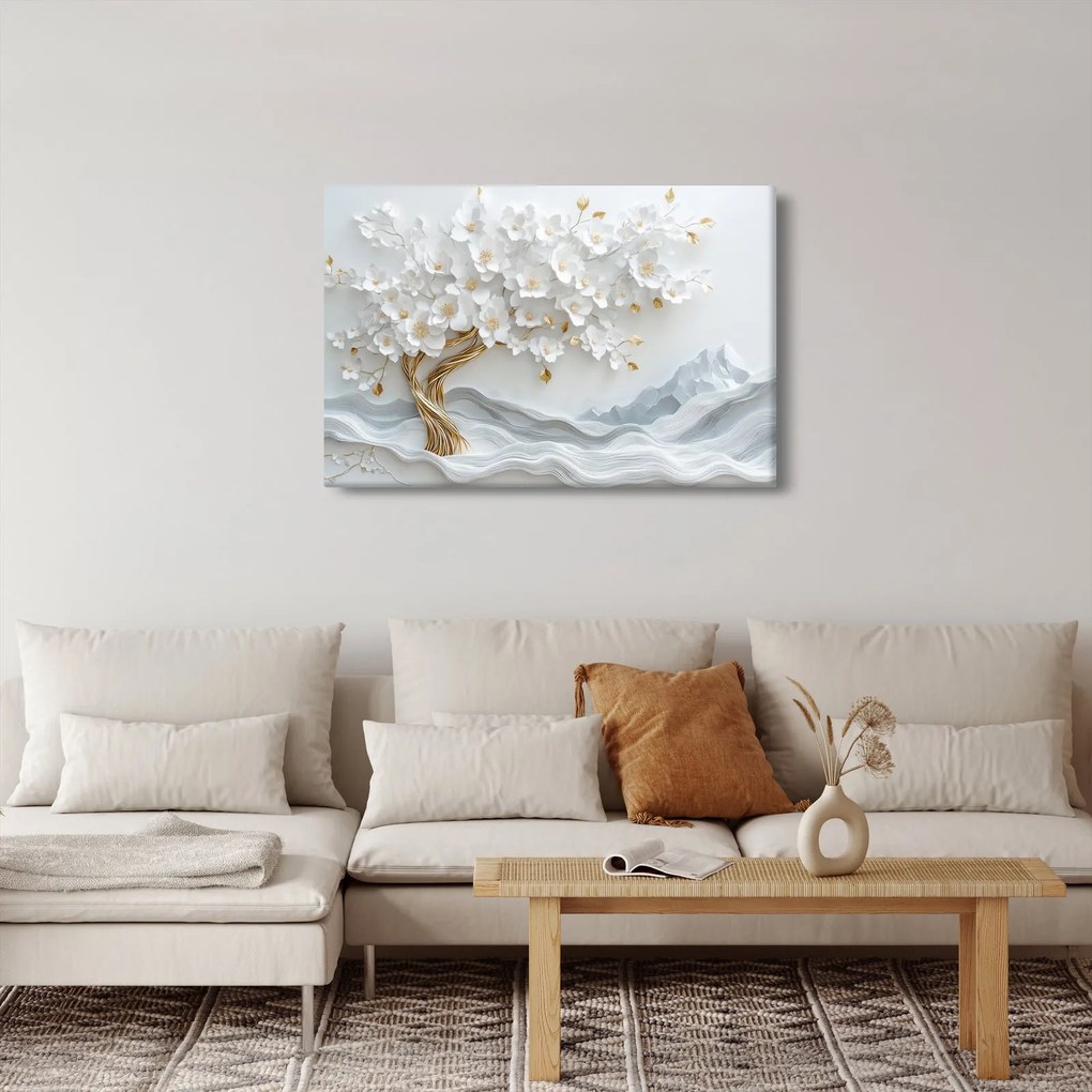 Kép – 3D elegáns életfa (90x60 cm)