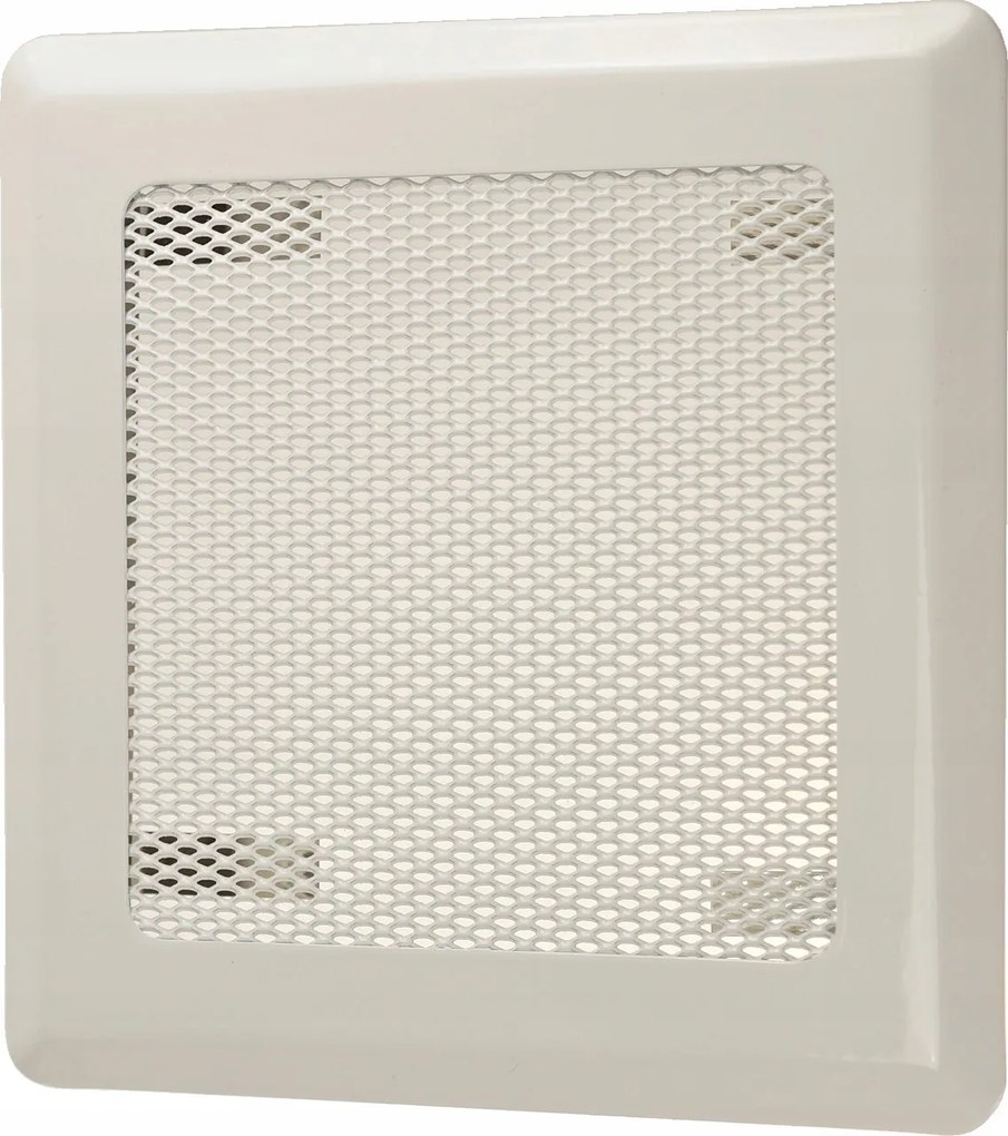 Kandalló Szellőzőrács Fém 16x16CM Fehér