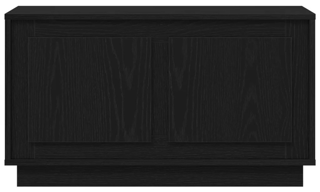 TV Szekrény Fekete Tölgy 80x35x45 cm Műcserép