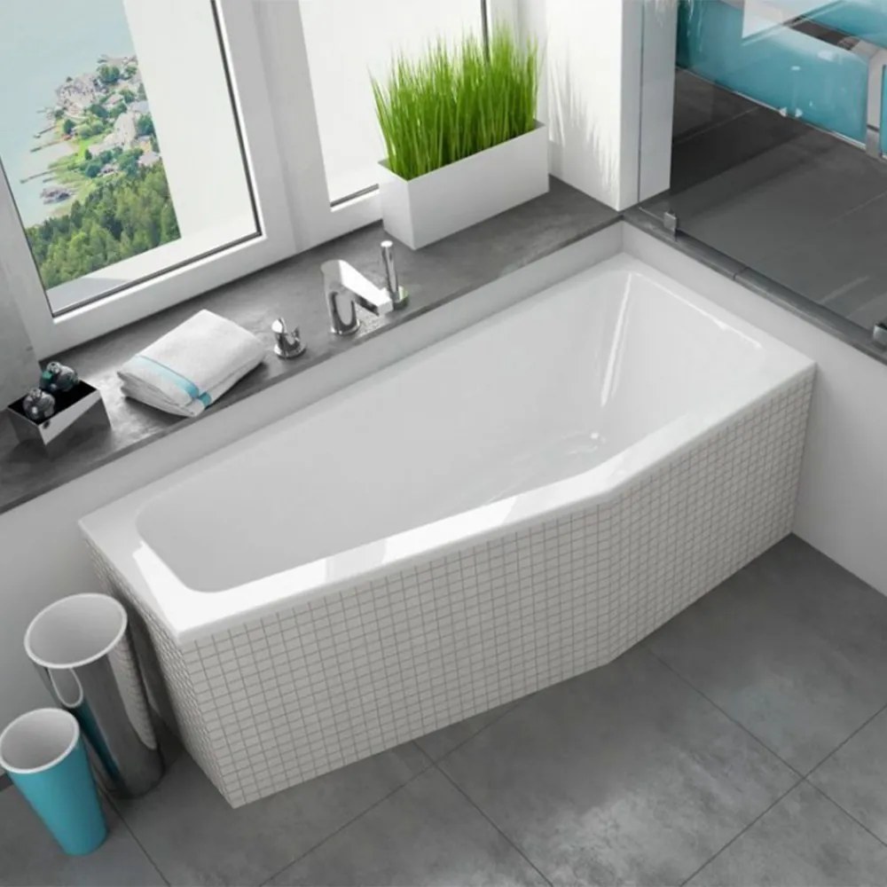 Keos 70x160x44 aszimmetrikus kád jobb