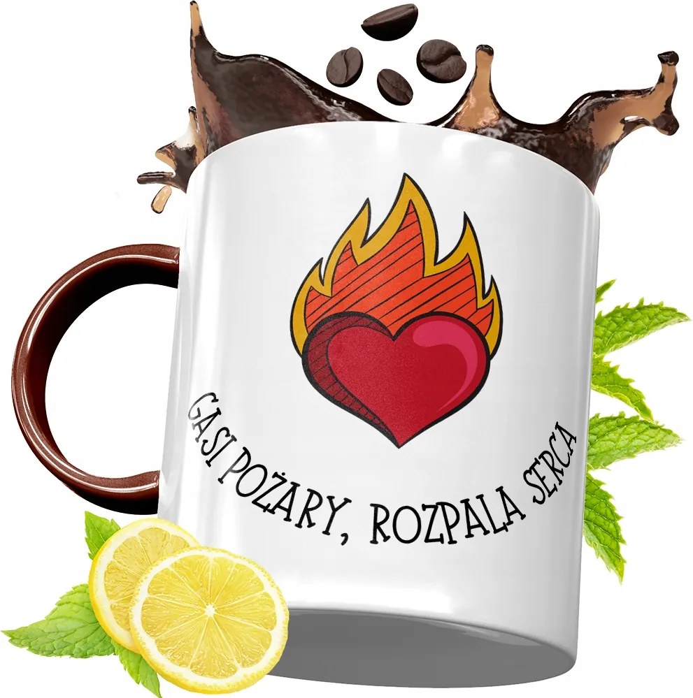 Bordó Bögre Tűzoltónak Születésnapi Ajándék fényképes nyomattal