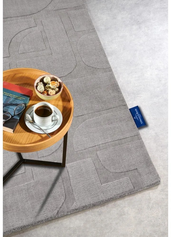 Szürke kézi szövésű gyapjú szőnyeg 190x280 cm Alexis – Villeroy&amp;Boch