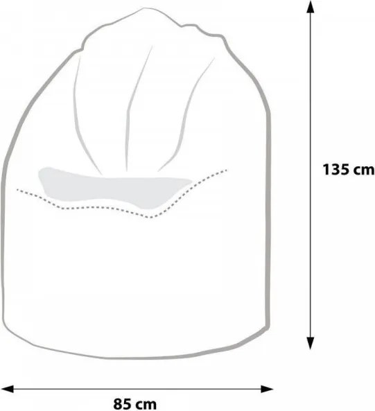 EMI Körte alakú Relax velúr babzsákfotel