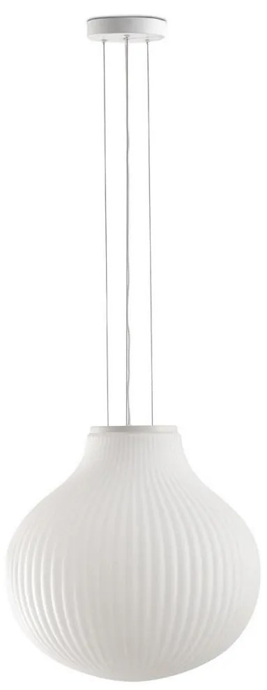 FARO 28301 - Csillár zsinóron ISABELLE 1xE27/15W/230V átm. 40 cm fehér