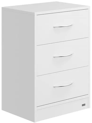 Casaria® Eloise éjjeliszekrény 54x39x28 cm - LED fehér