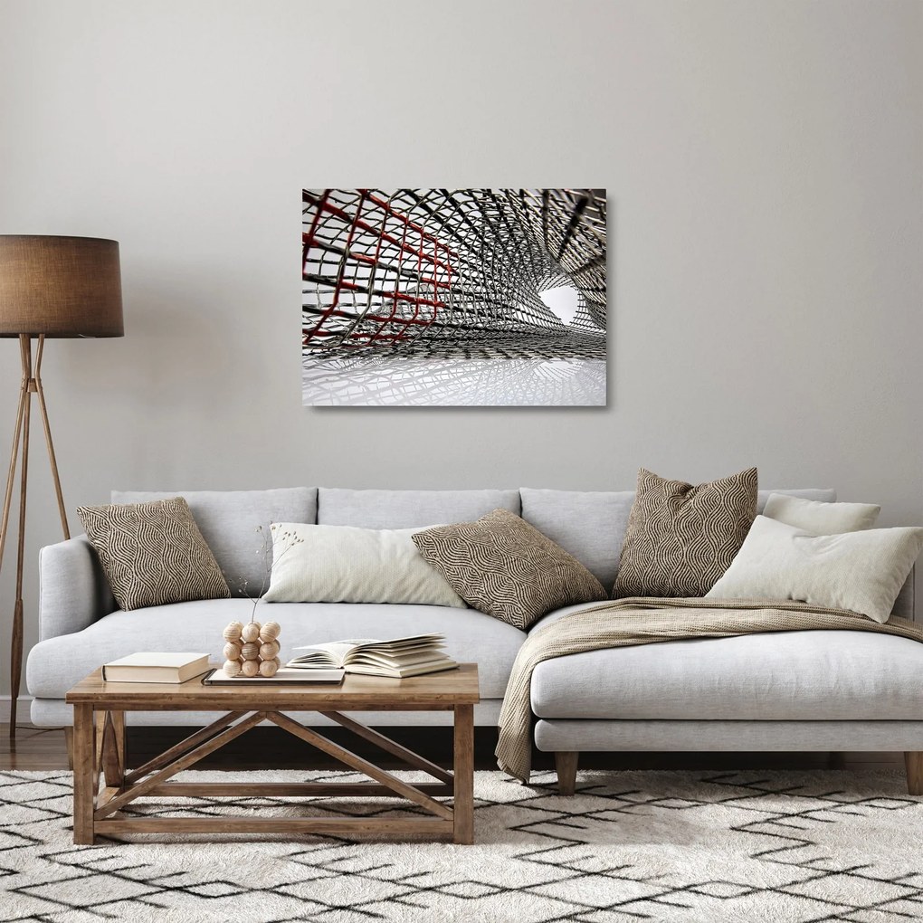 Egy vasszerkezet képe (üvegen) (70x50 cm)