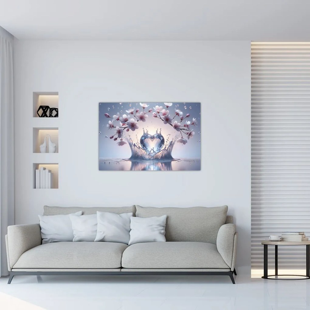 Kép - Gyémánt szív (90x60 cm)
