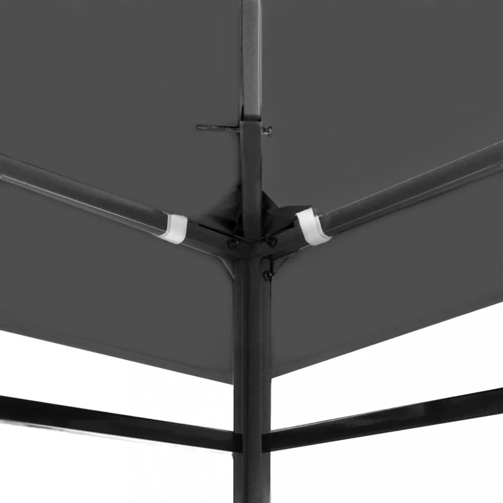 szürke pavilon tetőponyva 310 g/m², 3 x 3 m