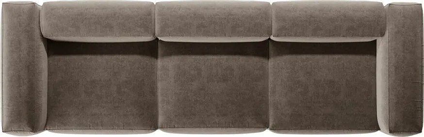 Barna kanapé 364 cm Bergamo – Cosmopolitan Design