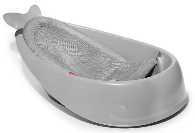 Skip Hop - MOBY 3 gyerek fürdető ergonomikus párnával, szürke