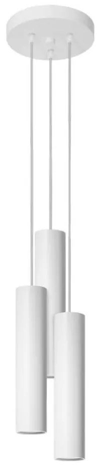 Sollux SL.1078 - Csillár zsinóron LAGOS 3xGU10/10W/230V fehér