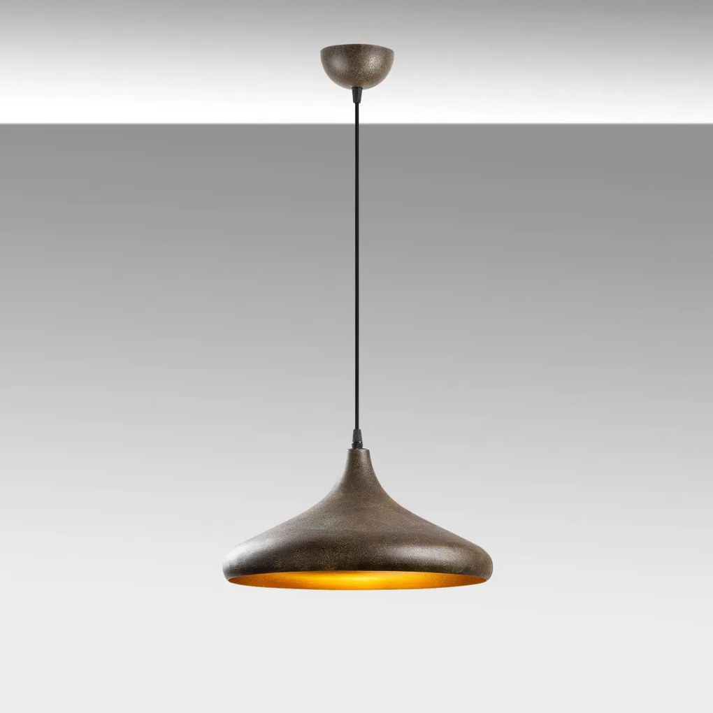 Barek 11544 patinás fém függőlámpa, Ø35 cm