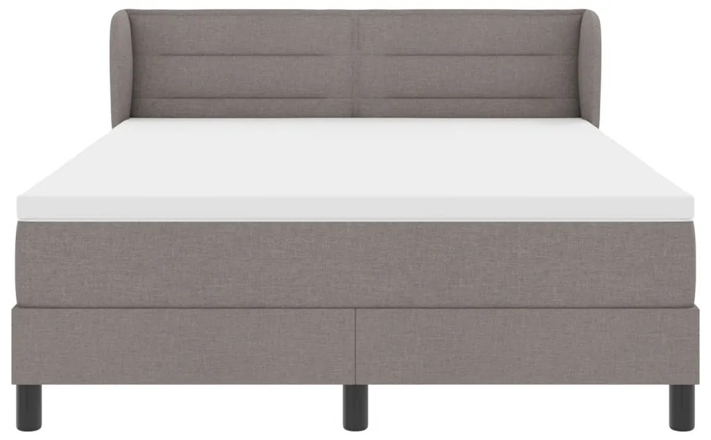 Boxspring Ágy Matraccal Taupe 160x200 cm Szövet