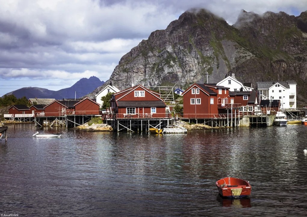 Poszter 29,7x21cm Halászfalu a vízparton 3, Assaf Frank