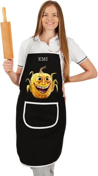 EMI Corny konyhai kötény, Fekete