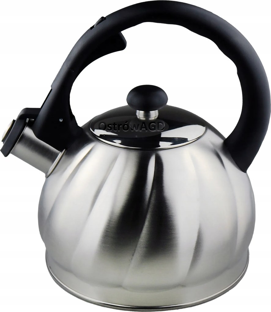 Acél Vízforraló Síppal Ezüst Kicsi Könnyű 2L Hoffner Elegance