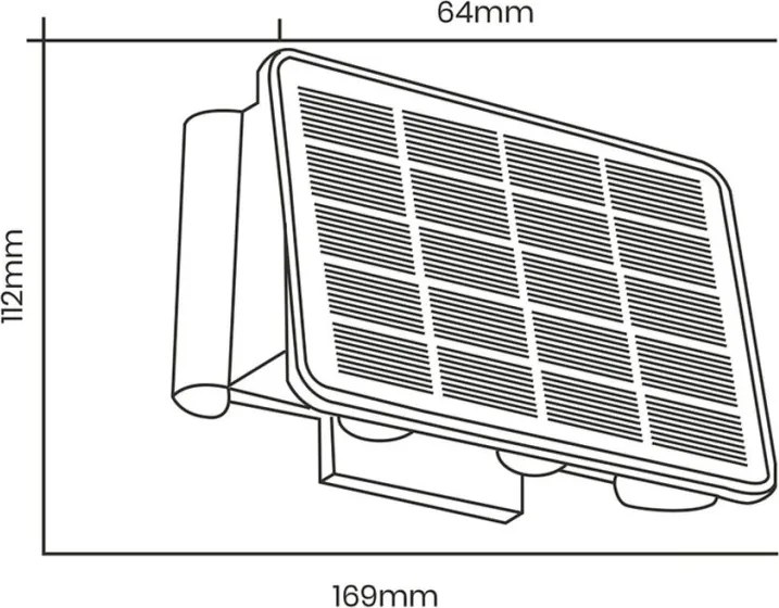 EKO LIGHT EKO9100 ALF Modern Kültéri Fali Lámpa Fekete LED IP54