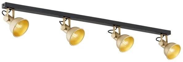 Argon 1801 - Spotlámpa LENORA 4xE14/7W/230V arany/fekete