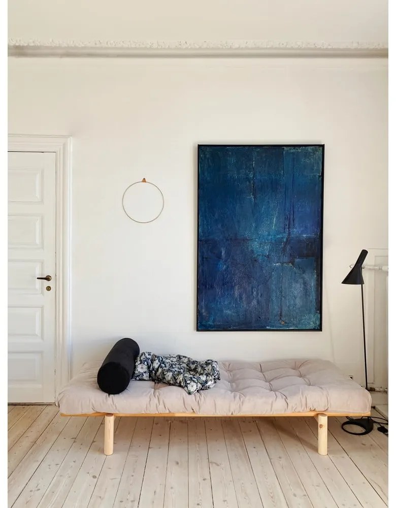 Mustársárga egyszemélyes ágy Next – Karup Design