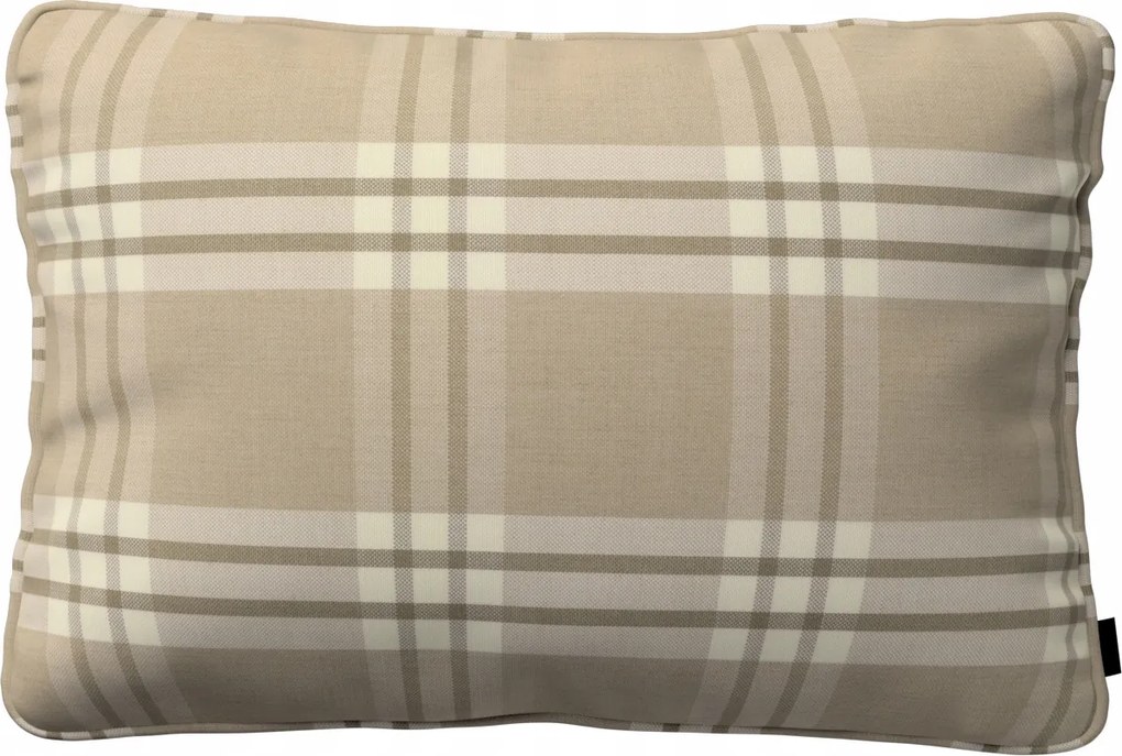 Párnahuzat 60x40 kockás bézs