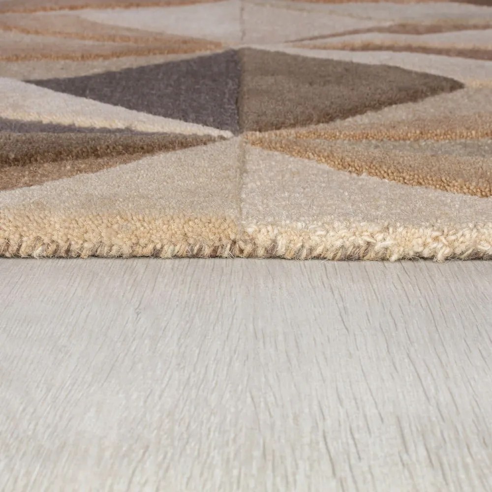 Bézs gyapjú szőnyeg 160x230 cm Reverie – Flair Rugs